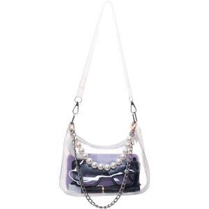 Clear Purse for Stadium Events 7x2.8x6 inch Clear Bag Stadium Approved